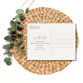 Boho Foto Woestijn Bruiloft Save the Date Aankondigingskaart