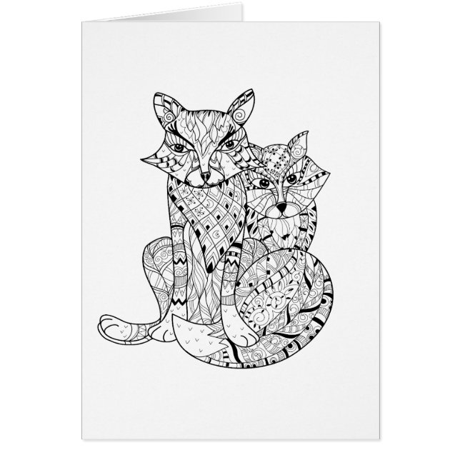 Boho Fox Doodle (Voorkant)