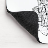 Boho Fox Doodle Muismat (Hoek)