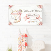 Boho Fox Girl Baby shower Banner (Insitu)