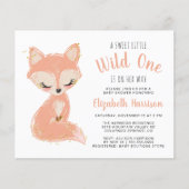 Boho Fox Terracotta Baby Girl Shower (Voorkant)