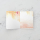 Boho Freesia Pink Pop Calligraphie Merci (Intérieur)