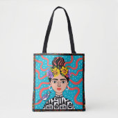 Boho Frida Style Tote Bag On Model Tote Bag (Devant)