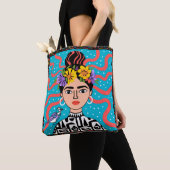 Boho Frida Style Tote Bag On Model Tote Bag (De près)