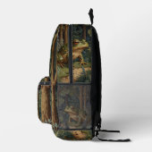  boho frog bos bedrukte rugzak (Rechts)