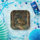 boho frog bos papieren bordje (Feest)