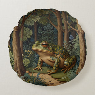  boho frog bos rond kussen