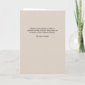 Boho Fronds Photo Memorial Folle Programme (Dos)