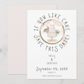 Boho Fun als u van roze Cake houdt Save The Date (Voorkant / Achterkant)