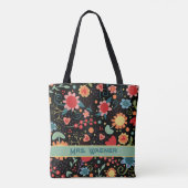Boho Fun Flirty Floral Inspirivity Sac fourre-tout (Dos)