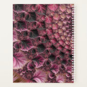 Boho Funky Eclectique Rose Noir Abstrait Fractal (Dos)