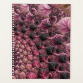 Boho Funky Eclectique Rose Noir Abstrait Fractal (Devant)