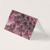 Boho Funky Éclectique Rose Noir Abstrait Fractal (Back)