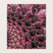Boho Funky Éclectique Rose Noir Abstrait Fractal (Outside Unfolded)