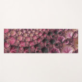 Boho Funky Eclectisch Roze Zwart Abstract Fractal Yogamat (Voorkant (horizontaal))