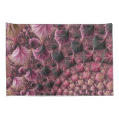 Boho Funky Eclectische Roze Zwarte Abstracte Fract Kussensloop (Achterkant-Rechts)