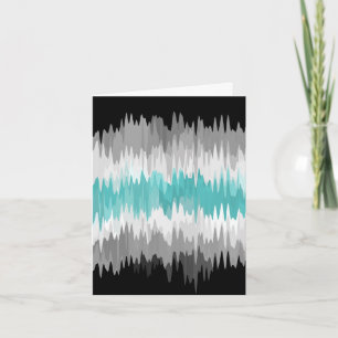 Boho Funky Golvende Abstracte Libramannelijke Vlag Bedankkaart