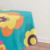 Boho Funky Trendy Retro Abstract Patroon Tafelkleed (Voorbeeld)