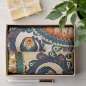 Boho Funky Trendy Retro Abstract Patroon Tissuepapier (Geschenk)