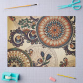 Boho Funky Trendy Retro Abstract Patroon Tissuepapier (Craft)