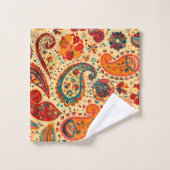 Boho Funky Trendy Retro Motif Abstrait (Gant de toilette)
