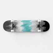 Boho Funky Wavy Abstracte Libramasculine Pride Vla Skateboard (Horizontaal)