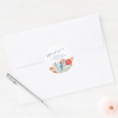  Boho Garden Custom Vrijgezellenfeest Hartelijk da Ronde Sticker (Envelop)
