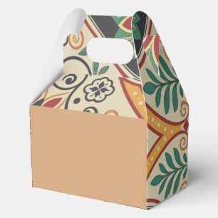 Boho Garden Favor Box – Kleurrijke bloem bovenkant Bedankdoosjes