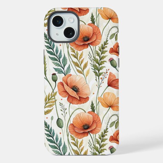 Boho Garden of Beautiful Poppies (Verso)