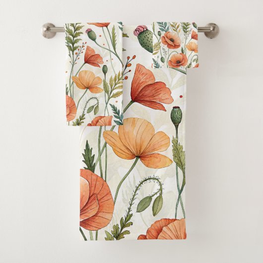 Boho Garden of Beautiful Poppies (En situation)