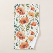 Boho Garden of Beautiful Poppies (Serviette à main)