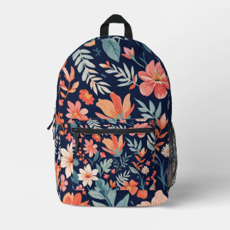 Boho Garden Whimsy – Floral Toiletry Travel Bag Bedrukte Rugzak