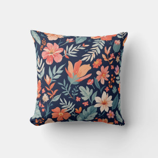 Boho Garden Whimsy – Tropical Floral Sierkussen