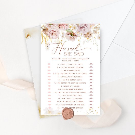 Boho garden zei dat ze vrijgezellenfeest spel zei