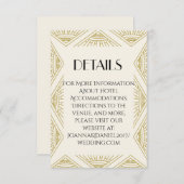 Boho Gatsby blanco kaart (Voorkant / Achterkant)