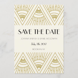 Boho Gatsby slaat de datum op Save The Date