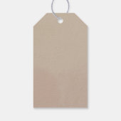 Boho gedempte herfst bloemrijke bruidsdouche cadeaulabel (Achterkant)