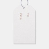 Boho-gedroogde botanicals & kerstversiering Kerstf Cadeaulabel (Achterkant)