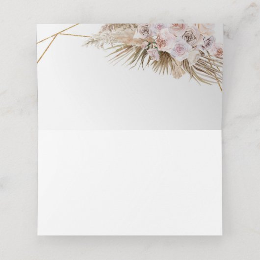 Boho Gedroogde Palm Pampas Grass Gold Arch Stoffig (Binnenkant ongevouwen)