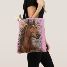 Boho geïnspireerd kastanjebruin paard
