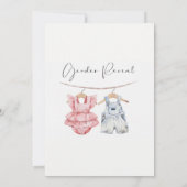 Boho Gender Reveal Invitation Neutral Baby (Dos)