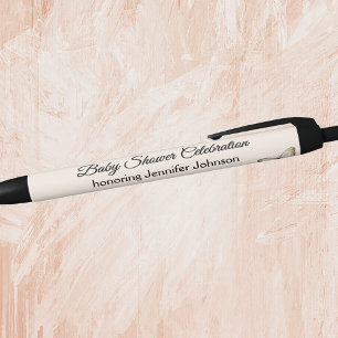 Boho Genderneutraal Baby shower geeft de voorkeur Zwarte Inkt Pen