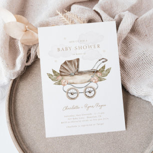 Boho Genderneutraal  Baby shower Kaart