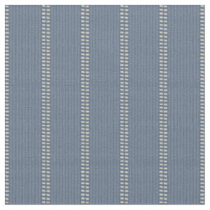 Boho geo simpele lijnen beige denimblauw rustiek stof