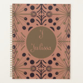 Boho Geometric Arrow Mauve Personalized Planner (Voorkant)