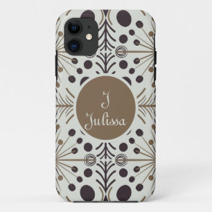 Boho Geometric Arrow White Aangepast iPhone 11 Hoesje
