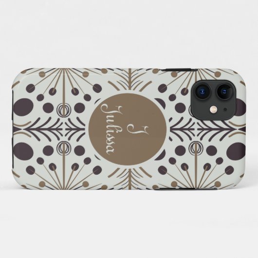 Boho Geometric Arrow White Aangepast Case-Mate iPhone Case (Achterkant (horizontaal))