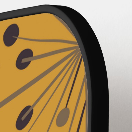 Boho Geometric Arrow Yellow Personalized Pickleball Paddle (Links Detail)