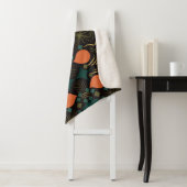 Boho Geometric Diamond Black Sherpa Deken (In situ)