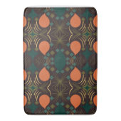 Boho Geometric Diamond Brown Pattern Badmat (Voorkant Verticaal)